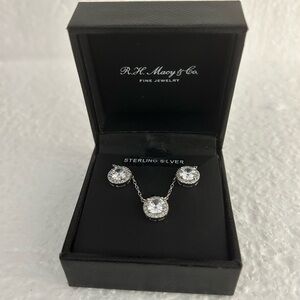 Sterling Silver Necklace and Earring Set